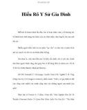 Cần Hiểu Rõ Y Sử Gia Đình