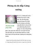 Phỏng da do đắp Gừng nướng