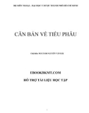 Kiến thức căn bản về tiểu phẫu: Phần 1