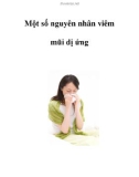 Một số nguyên nhân viêm mũi dị ứng