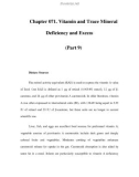 Chapter 071. Vitamin and Trace Mineral Deficiency and Excess (Part 9)