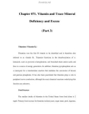 Chapter 071. Vitamin and Trace Mineral Deficiency and Excess (Part 3)