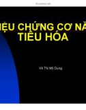 Triệu chứng tiêu hóa của cơ năng