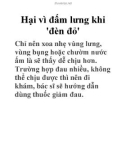 Hại vì đấm lưng khi 'đèn đỏ'