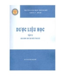 dược liệu học (tập 2): phần 1