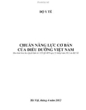 Chuẩn năng lực cơ bản của điều dưỡng Việt Nam - Bộ Y Tế