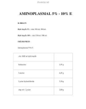 AMINOPLASMAL 5% - 10% E