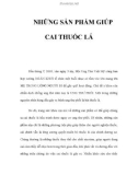 NHỮNG SẢN PHẨM GIÚP CAI THUỐC LÁ