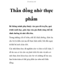 Thần đồng nhờ thực phẩm