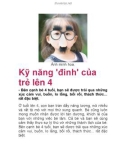 Kỹ năng 'đinh' của trẻ lên 4