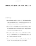 THUỐC VÀ DỊCH TRUYỀN – PHẦN 1