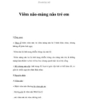 Viêm não-màng não trẻ em