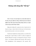 Kháng sinh đang dần 'bất lực'