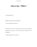 Abcess não – Phần 2