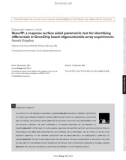 Báo cáo y học: ResurfP: a response surface aided parametric test for identifying differentials in GeneChip based oligonucleotide array experiments