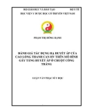 Luận văn Thạc sĩ Y học: Đánh giá tác dụng hạ huyết áp của cao lỏng Thanh can HV trên mô hình gây tăng huyết áp ở chuột cống trắng