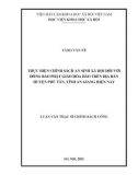 Luận văn Thạc sĩ Chính sách công: Thực hiện chính sách an sinh xã hội đối với đồng bào Phật giáo Hòa hảo trên địa bàn huyện Phú Tân, tỉnh An Giang hiện nay