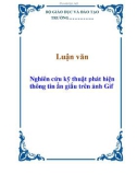 Luận văn: Nghiên cứu kỹ thuật phát hiện thông tin ẩn giấu trên ảnh Gif