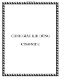 CẢNH GIÁC KHI DÙNG CISAPRIDE