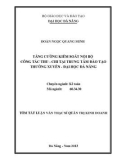 Tóm tắt luận văn thạc sĩ: Tăng cường kiểm soát nội bộ công tác thu - chi tại trung tâm đào tạo thường xuyên - Đại học Đà Nẵng