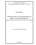 Luận văn Thạc sĩ Khoa học: Tình trạng di cư sang Trung Quốc lao động của người dân hiện nay (Nghiên cứu trường hợp ở xã Hoàng Trường, huyện Hoàng Hóa, tỉnh Thanh Hóa)