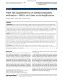 Báo cáo hóa học: From risk assessment to in-context trajectory evaluation - GMOs and their social implications