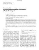 Báo cáo hóa học: Research Article Multispace Behavioral Model for Face-Based Affective Social Agents