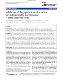 báo cáo khoa học: Validation of the japanese version of the sarcoidosis health questionnaire: A cross-sectional study