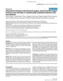 Báo cáo y học: Association between administered oxygen, arterial partial oxygen pressure and mortality in mechanically ventilated intensive care unit patients