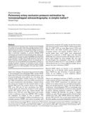 Báo cáo y học: Pulmonary artery occlusion pressure estimation by transesophageal echocardiography: is simpler better