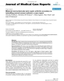 Báo cáo y học: Bilateral sternoclavicular joint septic arthritis secondary to indwelling central venous catheter: a case report