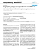 Báo cáo y học: Exacerbations of chronic obstructive pulmonary disease: When are antibiotics indicated? A systematic review