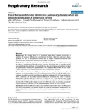 Báo cáo y học: Exacerbations of chronic obstructive pulmonary disease: when are antibiotics indicated? A systematic review