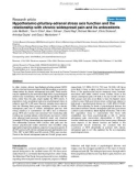 Báo cáo y học: Hypothalamic-pituitary-adrenal stress axis function and the relationship with chronic widespread pain and its antecedent