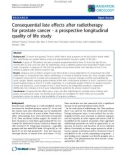 Báo cáo khoa học: Consequential late effects after radiotherapy for prostate cancer - a prospective longitudinal quality of life study