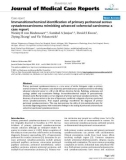 Báo cáo y học: Immunohistochemical identification of primary peritoneal serous cystadenocarcinoma mimicking advanced colorectal carcinoma: a case report.