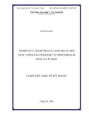 Luận văn Thạc sĩ Kỹ thuật: Nghiên cứu ảnh hưởng của chế độ cắt đến chất lượng sản phẩm khi cắt thép không rỉ bằng tia plasma