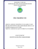 KHẢO SÁT ẢNH HƯỞNG CỦA TIA GAMMA VÀ CHẤT ĐIỀU HOÀ SINH TRƯỞNG BA ĐẾN SỰ BIẾN ĐỔI KIỂU HÌNH CỦA CÂY GLOXINIA (Sinningia speciosa) IN VITRO