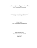 Master's thesis of Applied Science: Influence of pre-cooling garments on elite pistol shooting performance