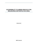 Master's thesis of Applied Science: Accessibility to green space in the Melbourne metropolitan area