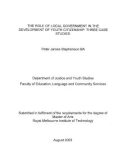 Master's thesis of Engineering: The role of local government in the development of youth citizenship: Three case studies