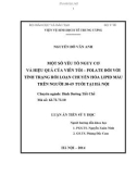 Luận án Tiến sĩ Y học: Một số yếu tố nguy cơ và hiệu quả của viên tỏi – folate đối với tình trạng rối loạn chuyển hóa lipid máu trên người 30 - 69 tuổi tại Hà Nội