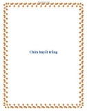 Chữa huyết trắng