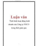 Luận văn: Tình hình hoạt động kinh doanh của Công ty PJICO trong thời gian qua