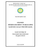 Luận văn Thạc sĩ Kinh tế: Giải pháp mở rộng bảo hiểm y tế hộ gia tại huyện Cai Lậy tỉnh Tiền Giang