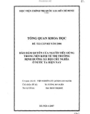 Tổng quan khoa học đề tài cấp bộ: Đảm bảo quyền của người tiêu dùng trong nền kinh tế thị trường định hướng xã hội chủ nghĩa ở nước ta hiện nay