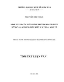 Tóm tắt Luận văn Thạc sĩ Kế toán: Kinh doanh của ngân hàng TMCP Đông Nam Á trong điều kiện suy thoái kinh tế