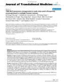 báo cáo hóa học: TRIP-Br2 promotes oncogenesis in nude mice and is frequently overexpressed in multiple human tumors