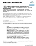 Báo cáo y học: Host predisposition by endogenous Transforming Growth Factor-β1 overexpression promotes pulmonary fibrosis following bleomycin injury