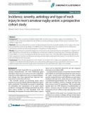 Báo cáo y học: Incidence, severity, aetiology and type of neck injury in men's amateur rugby union: a prospective cohort study